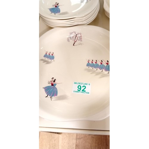 92 - Beswick ballet tea set never used