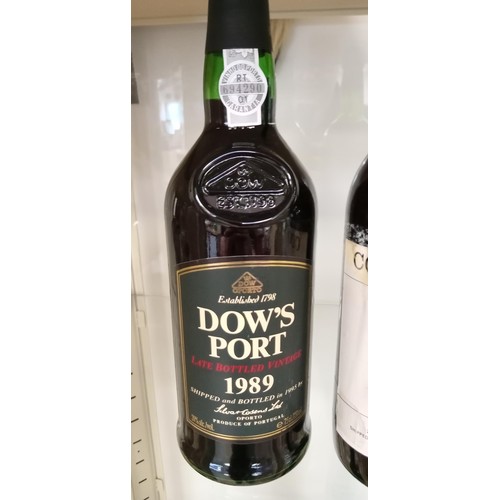 93 - 2 bottles of vintage port Dows 89 Cockburns 1975