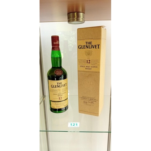 121 - The Glenlivet 12 year old malt whisky 70cl 40% vol