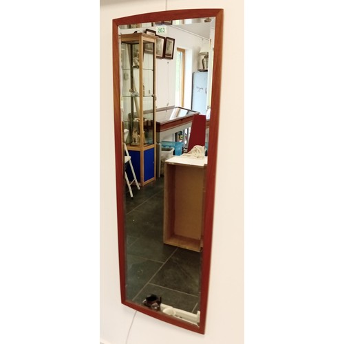 263 - Mid century dressing mirror with bevelled glass