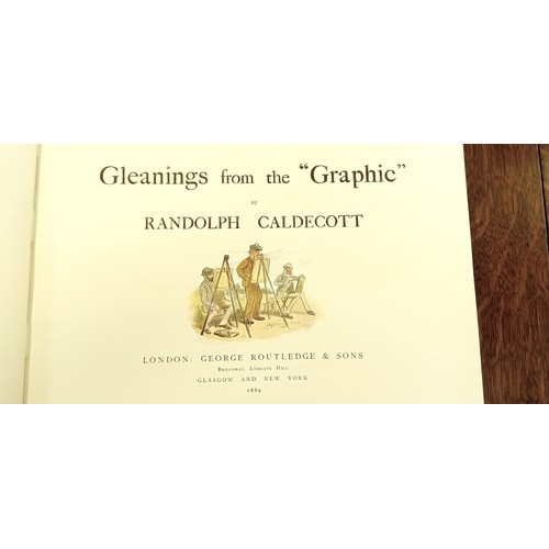 272 - Gleanings from The Graphic by Randolph Caldecott first edition 1889 George Rutledge & Sons publisher