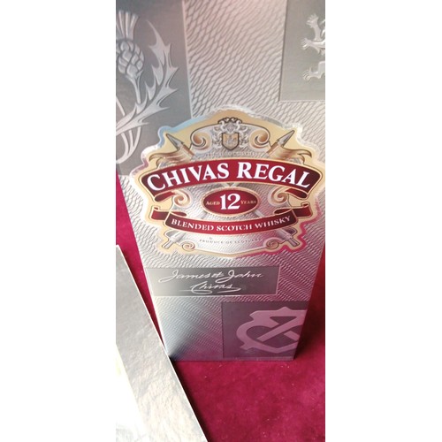 313 - Chivas Regal 12 year old whisky plus Johnnie Walker advertising board