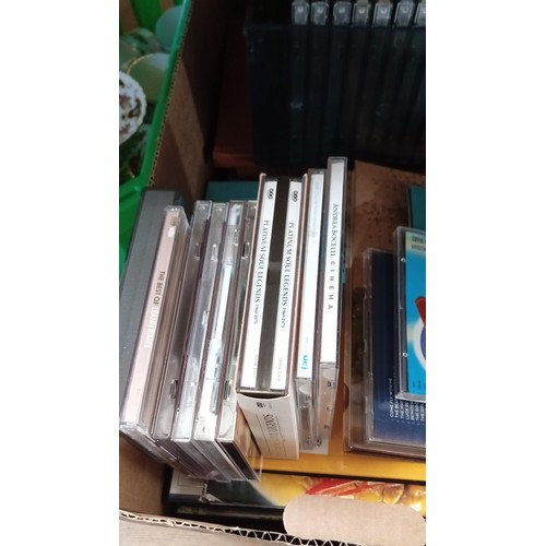 339 - 2 Boxes inc. CD's, books and China ware