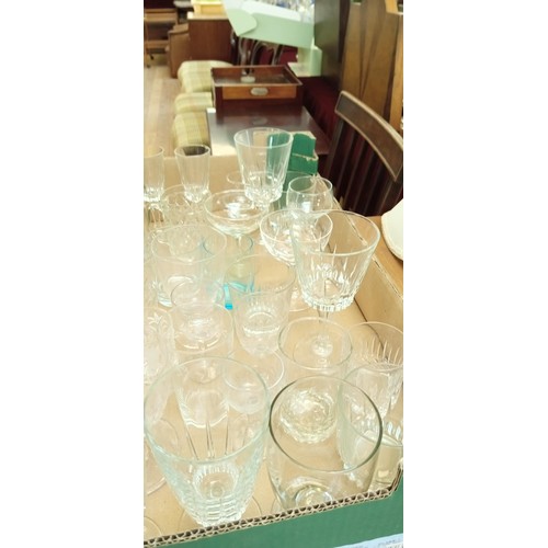 350 - Victorian glasses with matching jug, plus others