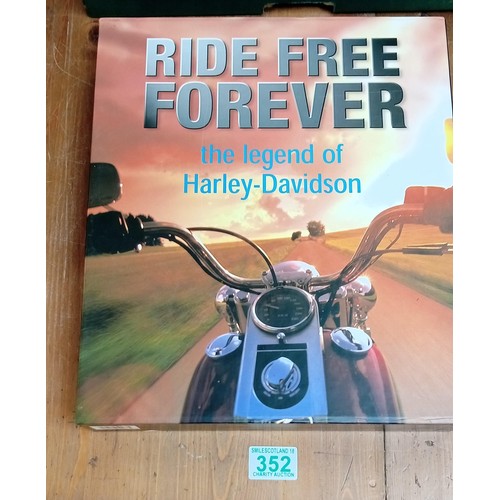 352 - Ride Free Forever Harley Davidson book set