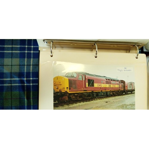 376 - 6 albums of photographs of railway engines