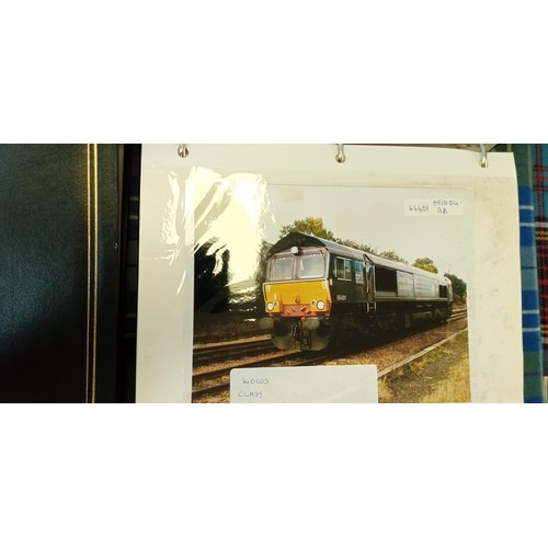 376 - 6 albums of photographs of railway engines