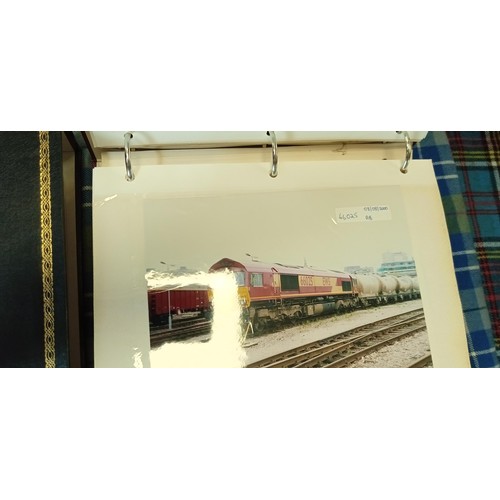 376 - 6 albums of photographs of railway engines