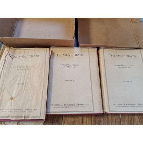 4 - The Meat Trade Volumes I, II, III 1935 the Gresham Publishing Company Ltd, Covent Gardens London, Vo... 