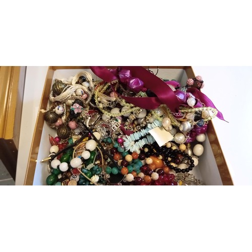 34 - Large selection of fashion/ costume jewellery weighs approx 3kg