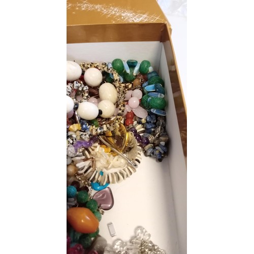 34 - Large selection of fashion/ costume jewellery weighs approx 3kg