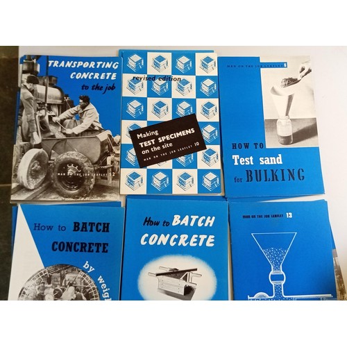 49 - Vintage How to leaflets from Man on the job all about concrete