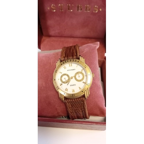 38 - Stubbs watch in original box