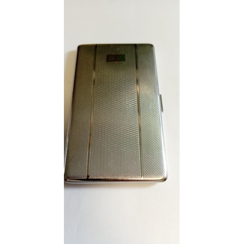 53 - White metal cigarette case made in England