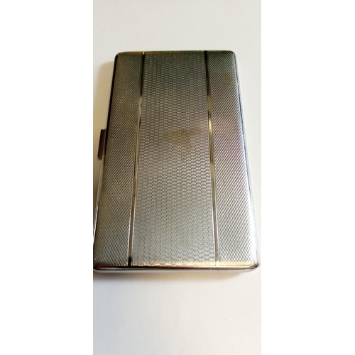 53 - White metal cigarette case made in England