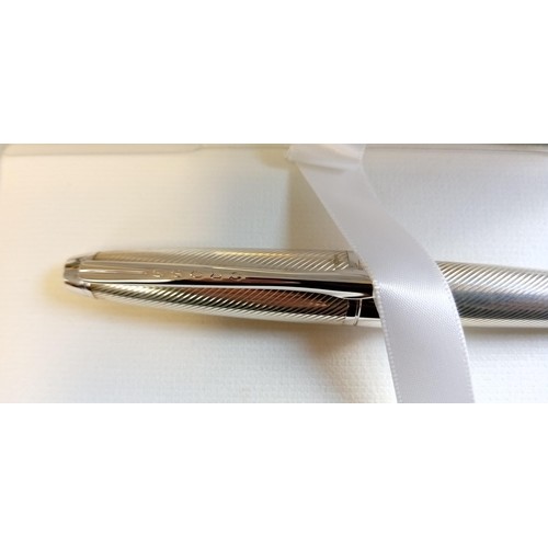 60 - Cross ballpoint pen in original case plus a Cross leather travelling case