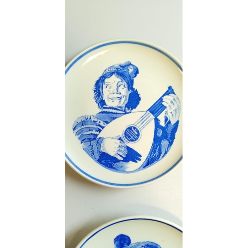 76 - Delfts Blauw Royal G handpainted plates plus one other