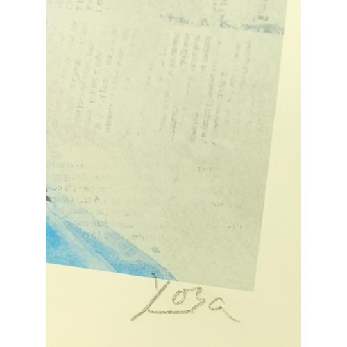 82 - Eishen Yoza collection of 6 untitled limited edition signed 41/200 lithographic prints never been on... 