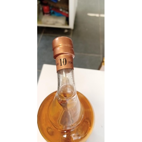 129 - Miniature glass whisky still with 2 dram glasses