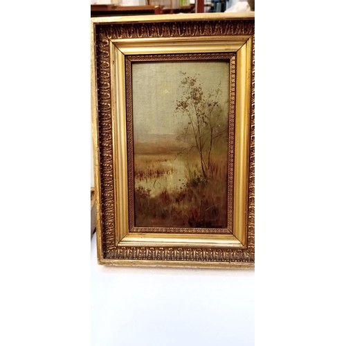 92 - Pair of paintings attributed to Alan Ramsay 1904 33x21cm approx.