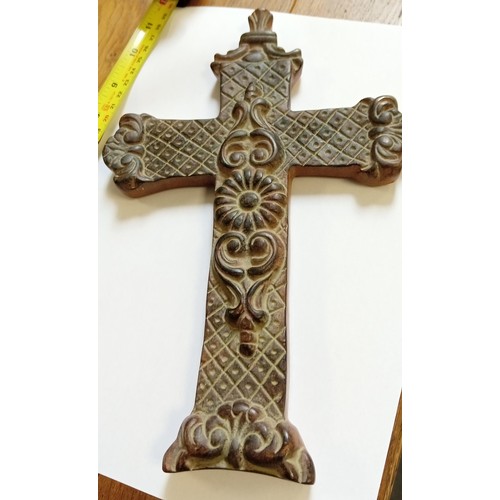 97 - approx 11 inch ceramic cross