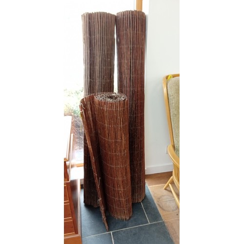 3 - Willow fencing screening rolls