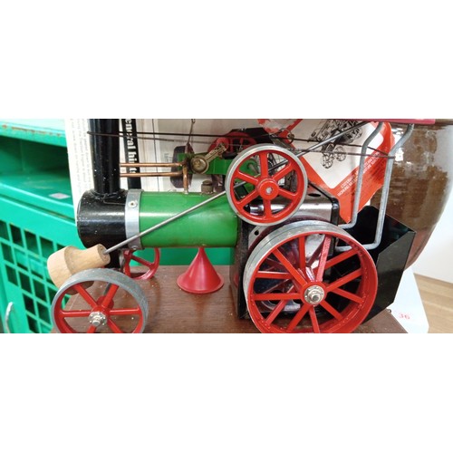 40 - Mamod steam tractor with original instructions and presentation box