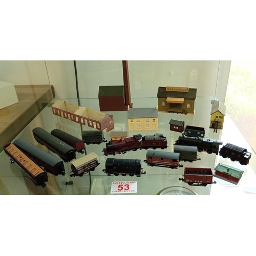 53 - N gauge vintage railway engines, carriages etc.