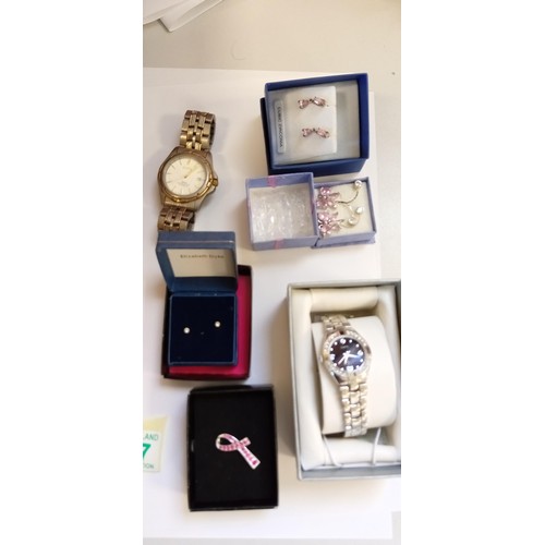 207 - Selection of what appears to be costume/ fashion jewellery plus watches