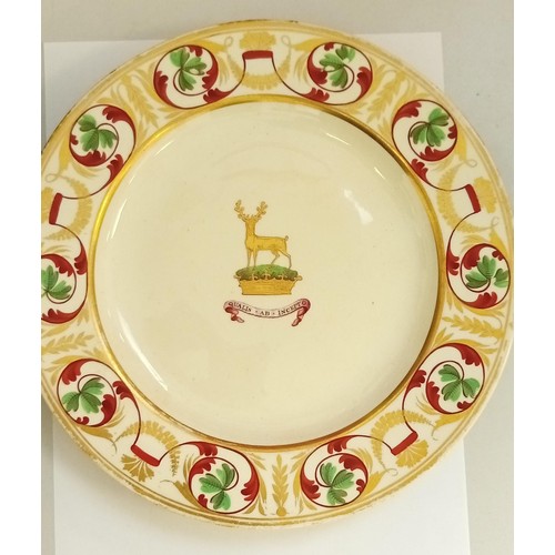 224 - Antique Derby Armorial plate circa 1806 - 25