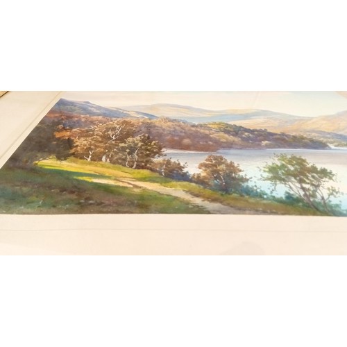 7 - 2 Watercolours by G Trevor Loch Lomond and Portree