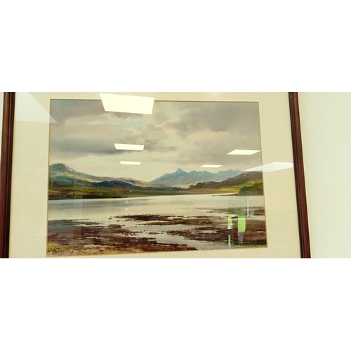 7 - 2 Watercolours by G Trevor Loch Lomond and Portree