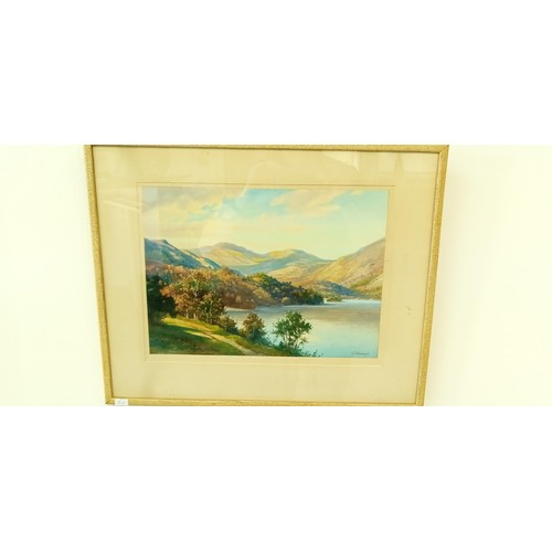 7 - 2 Watercolours by G Trevor Loch Lomond and Portree