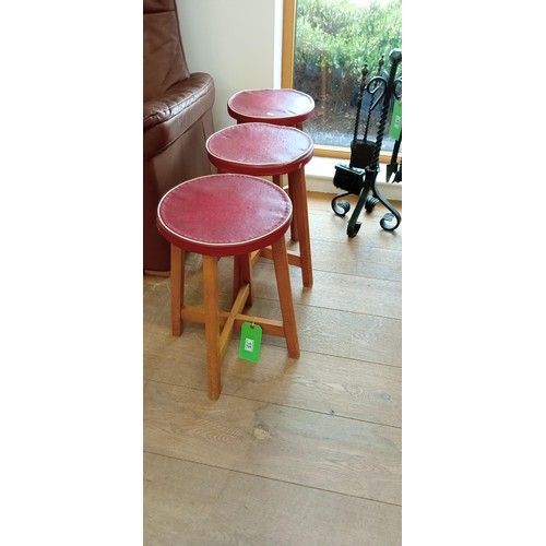 15 - 3 vintage stools