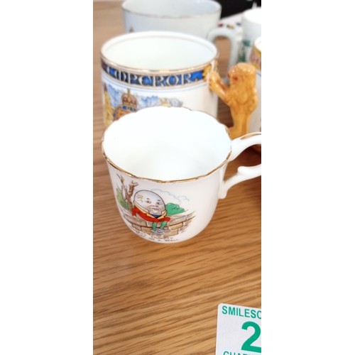 26 - Collectable mugs to include King Edward, King George, Little Jack Corner etc