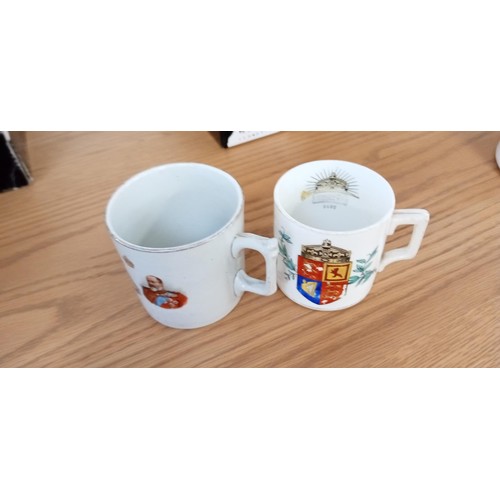 26 - Collectable mugs to include King Edward, King George, Little Jack Corner etc