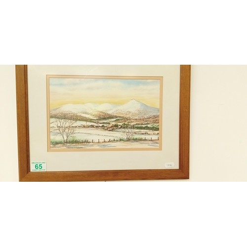 65 - Winter on Bennachie print