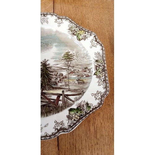 85 - Large platter by Johnson Brothers Called The Friendly Village