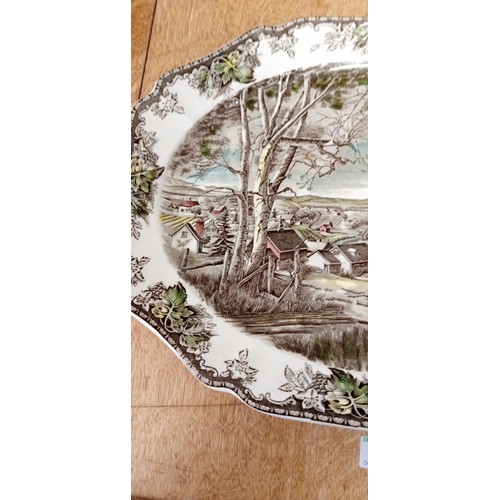 85 - Large platter by Johnson Brothers Called The Friendly Village