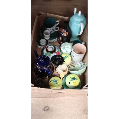 90 - 2 boxes of mixed pottery and China