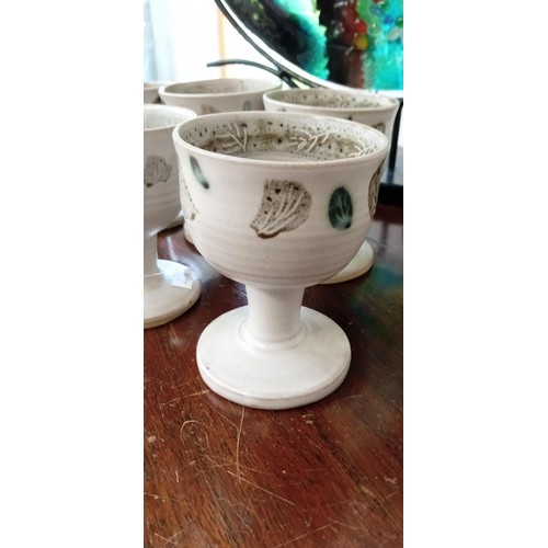 68 - 6 Hand Studio goblets