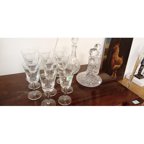 69 - Decanters & glasses