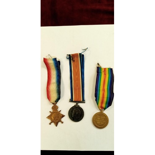 102 - WW1 3 medals W.Gordon 2347 private Royal Scots