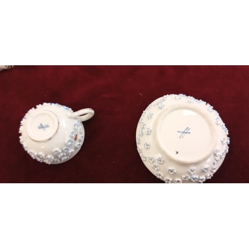 111 - Miniature raised tea set and others