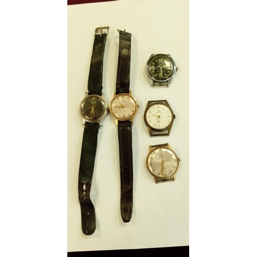 115 - 5 Collectable vintage watches