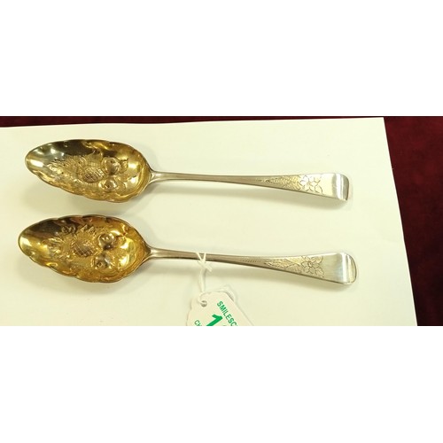 126 - Fully hallmarked silver spoons London 1912 maker RC