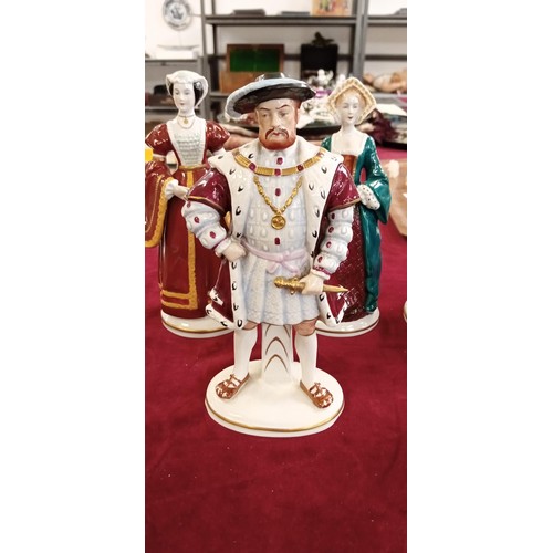 145 - Henry VIII and his wives German antique ornaments