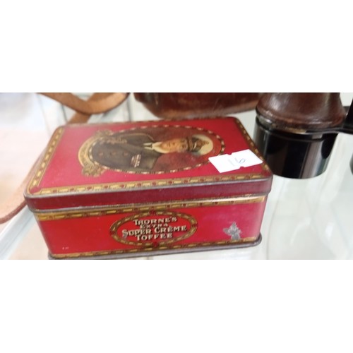 149 - Selection of collectables to include binoculars in original case, Thornes Extra Super Creme Toffee t... 