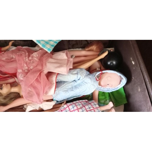 181 - Selection of vintage dolls and clothing