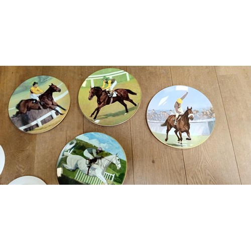 191 - Selection of collectable Spitfire plates & horse racing plates